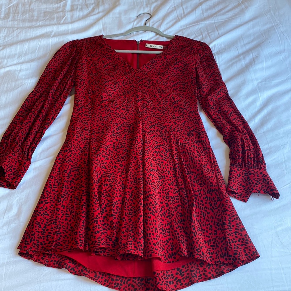 Alice and Olivia long sleeve winter dress